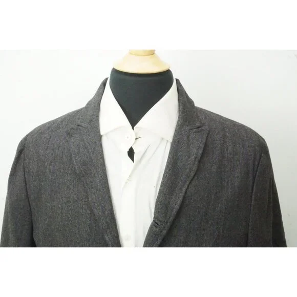 John Varvatos Soft Jacket Stand Up Lapel Gray Purple Sport Coat Jacket 40 New
